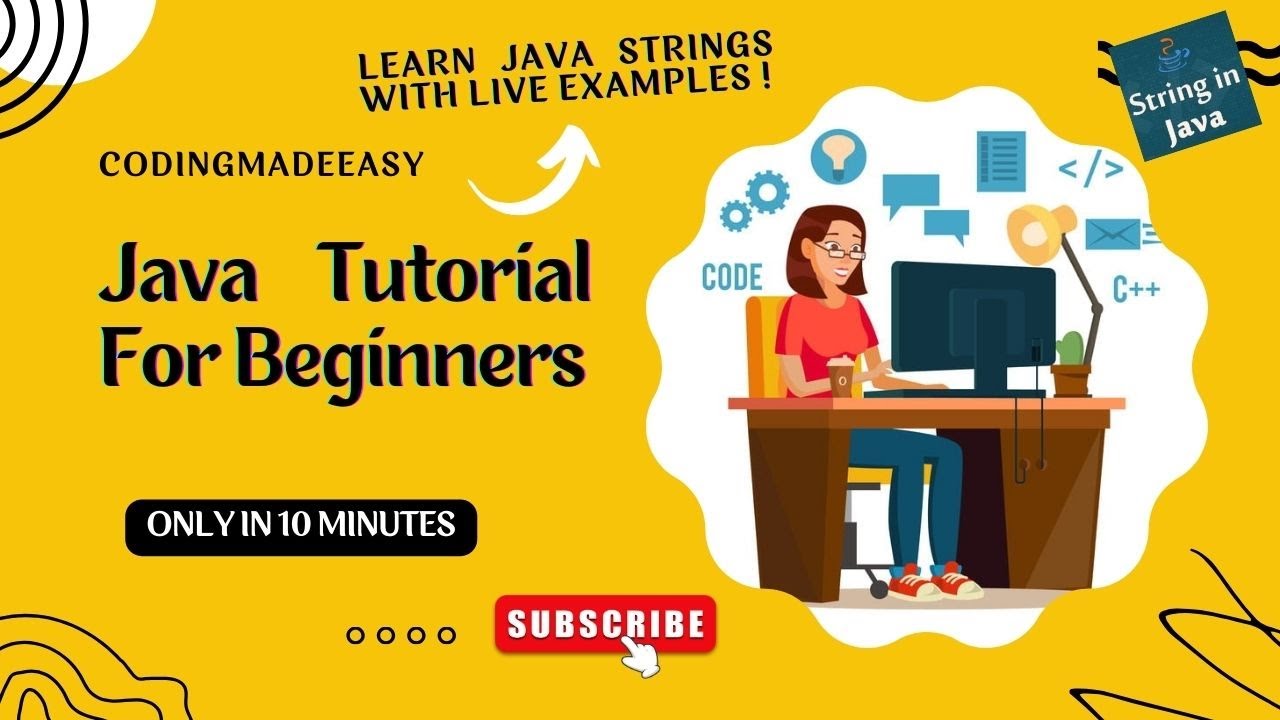 String In Java | Java Tutorial For Beginner | Java For Beginners | Learn Froom Basic #coding #java
