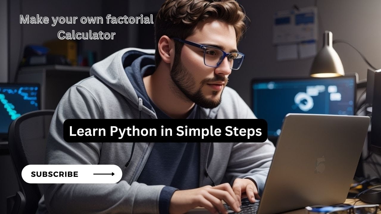 Learn Python in Simple steps – Make Your Own Factorial Calculator, Python for Beginners, Python
