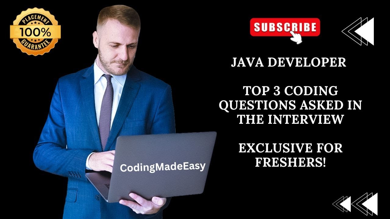 Java Developer Post – Top 3 Interview Questions & Explanation For Freshers- 100 % Placement