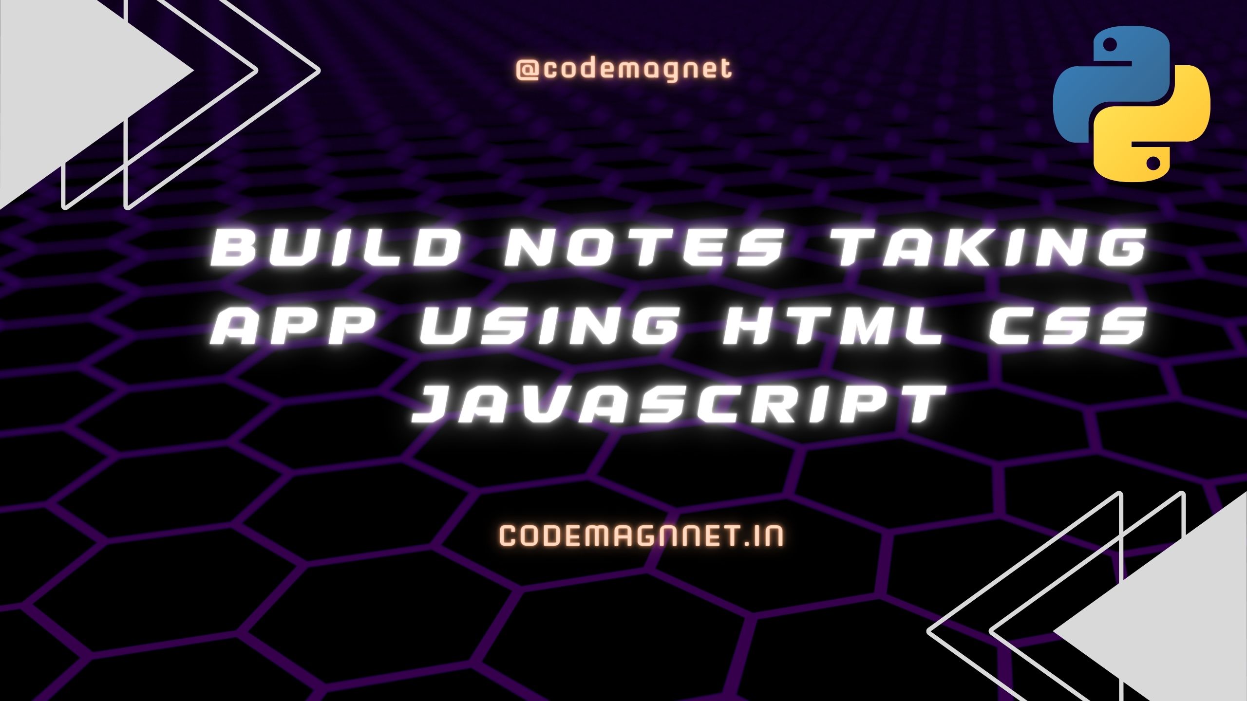 Build Notes Taking App Using Html CSS JavaScript