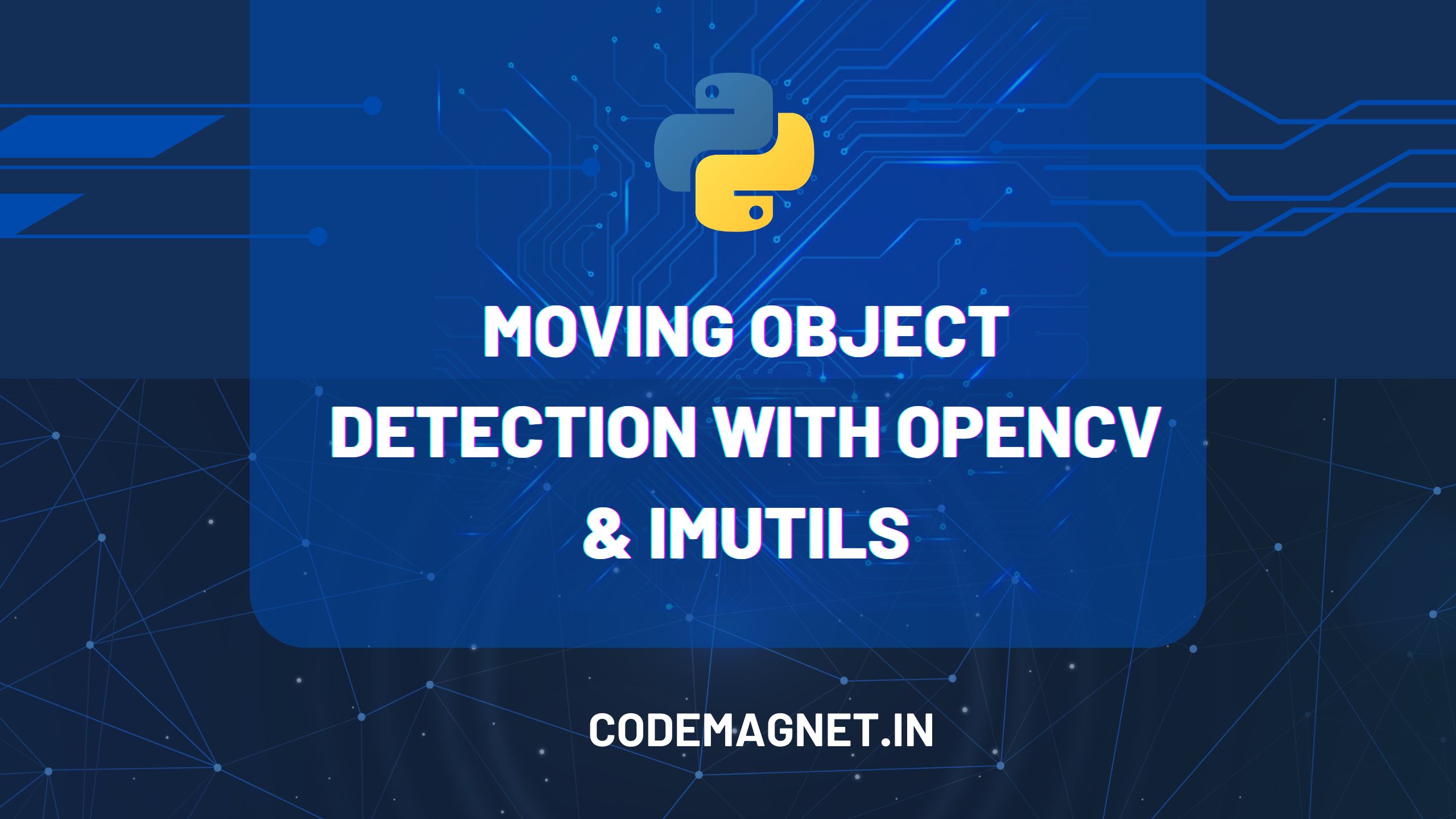 Moving Object Detection with OpenCv & Imutils